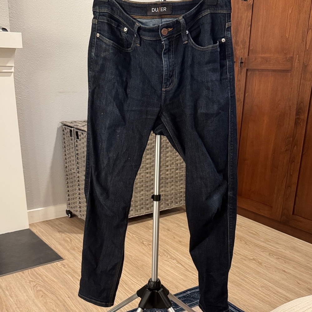 DUER Men's Slim Fit Indigo Jeans
